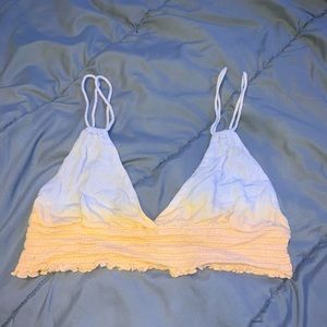 Sunset cropped summer top